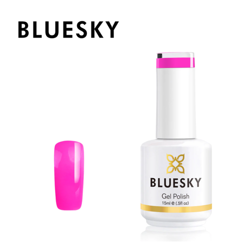 BLUESKY Esmalte Gel GLAZE 04 - Fucsia  traslúcido (efecto Jelly)