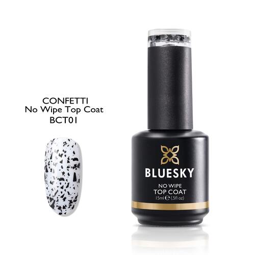 BLUESKY Esmalte Permanente - Top Coat No Wipe Quail Eggshell
