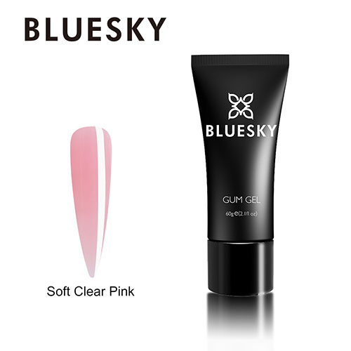 BLUESKY GUM GEL - SOFT CLEAR PINK 60 GRS