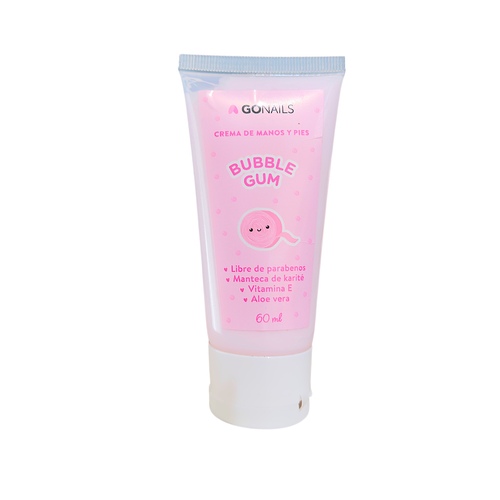 GO NAILS Crema de manos y pies Bubble Gum - 60 ml