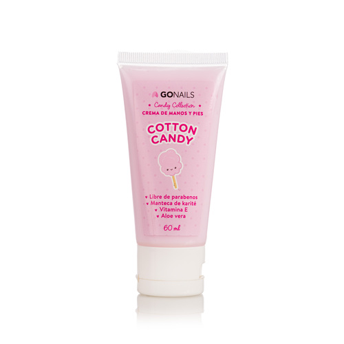 GO NAILS Crema de manos y pies Cotton Candy - 60 ml