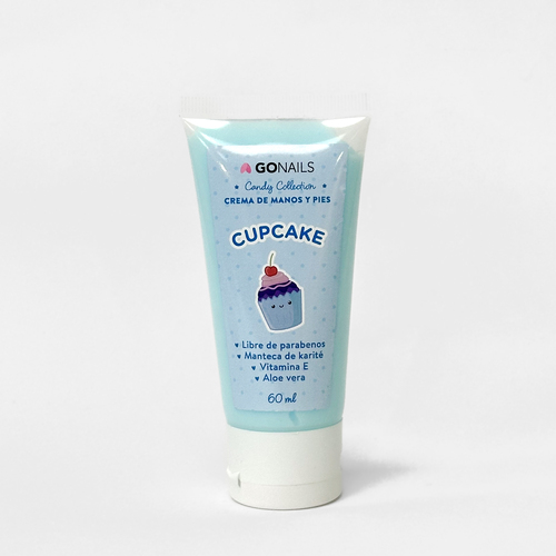 GO NAILS Crema de manos y pies Cupcake - 60 ml