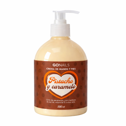 GO NAILS Crema de manos y pies Pistacho Caramelo - 500 ml